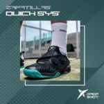 Drop Shot revoluciona su calzado para 2020 con el Quick Sys El sistema Quick Sys de Drop Shot.