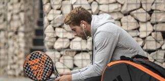 Álex Ruiz en la presentación de la nueva colección Adidas Padel 2020.
