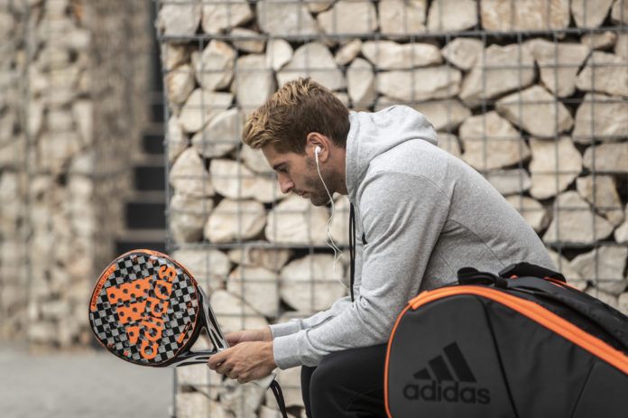 Álex Ruiz en la presentación de la nueva colección Adidas Padel 2020.