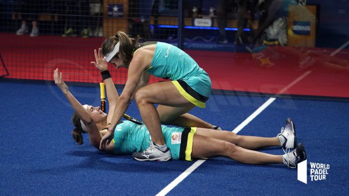 Carolina Navarro y Ceci Reiter en el Master Final. | Foto: World Padel Tour