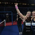 Alejandra Salazar y Ari Sánchez en el Master Final. | Foto World Padel Tour
