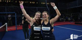 Alejandra Salazar y Ari Sánchez en el Master Final. | Foto World Padel Tour