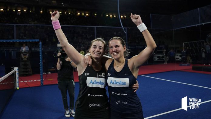 Alejandra Salazar y Ari Sánchez en el Master Final. | Foto World Padel Tour Alejandra Salazar y Ari Sánchez en el Master Final. | Foto World Padel Tour