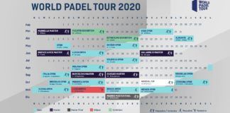 El calendario del World Padel Tour 2020.