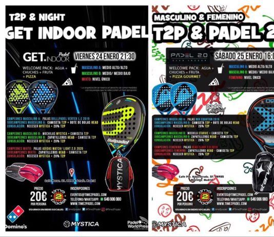 La oferta de Torneos Time2Padel.