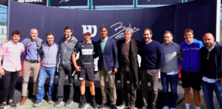 Fernando Belasteguín y la firma internacional Wilson.