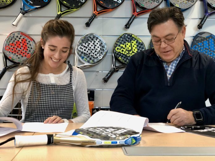 Martita Ortega renueva con Adidas Padel. Martita Ortega renueva con Adidas Padel.