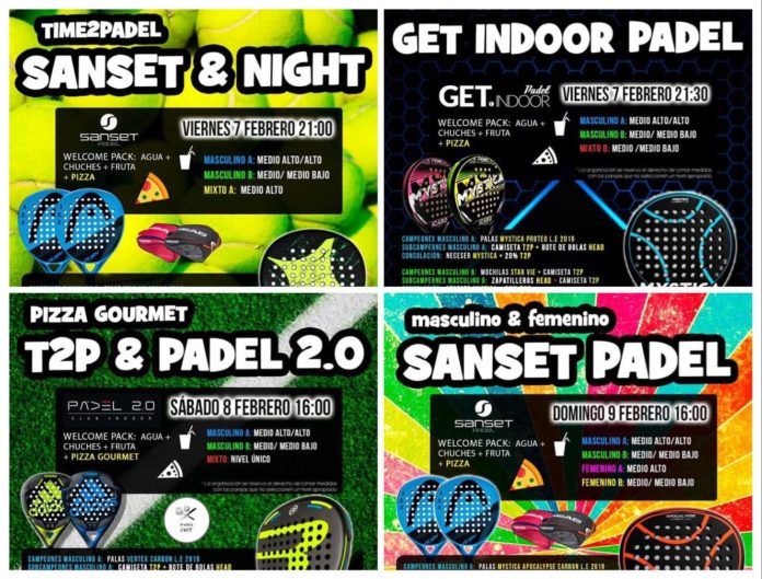 La oferta de Torneos Time2Padel para la semana.