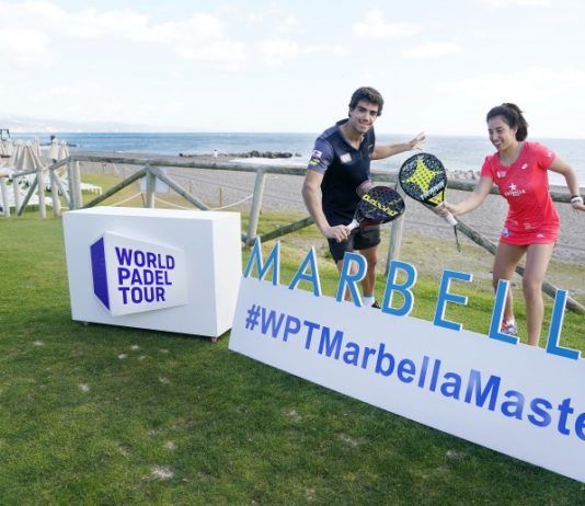 Presentado oficialmente el Marbella Master Juan Lebrón y Bea González en la presentación oficial. | Foto: World Padel Tour