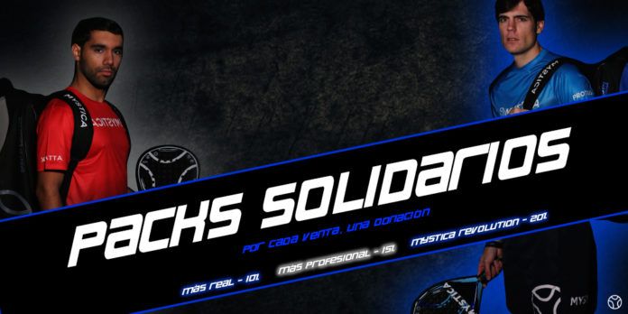 ‘MÁS SOLIDARIOS’, UNA NUEVA LÍNEA DE PACKS DE PÁDEL. | Foto: Mystica