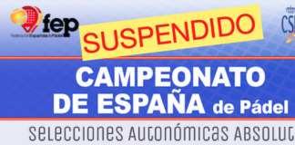 CAMPEONATO DE ESPAÑA SELECCIONES AUTONOMICAS SUSPENDIDO(1)