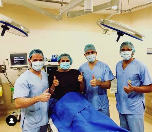 Ceci Reiter, operada.