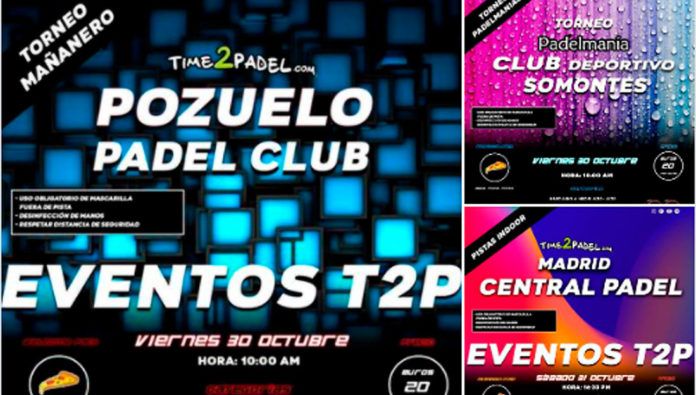 Torneos Time2Padel: Un puente repleto de torneos