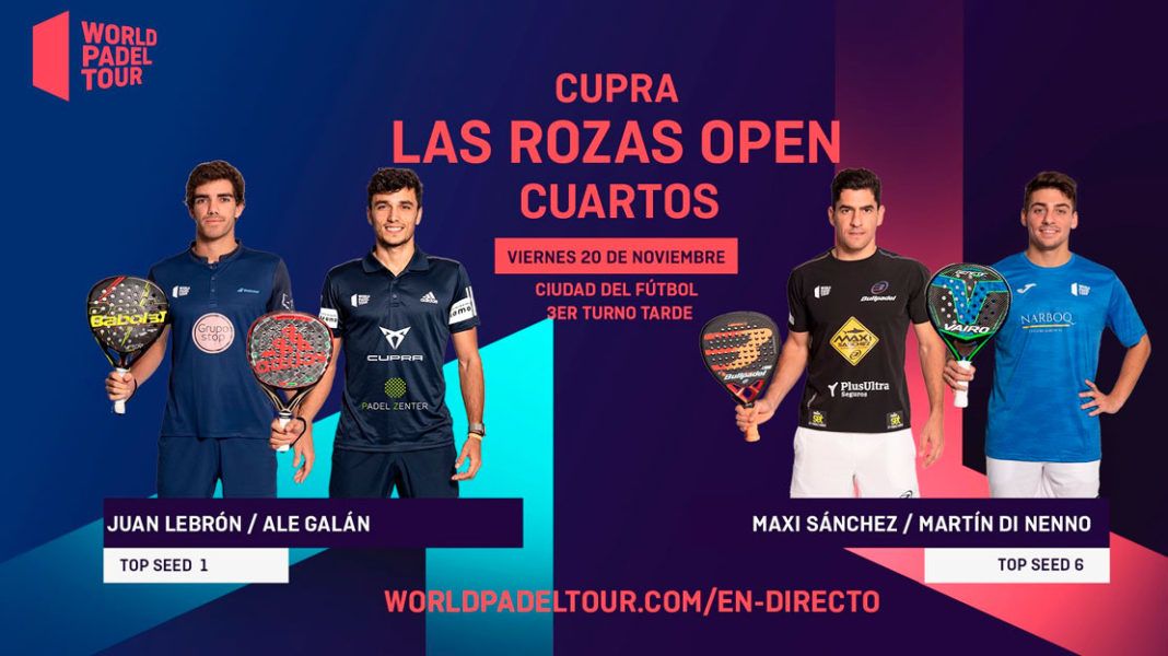 Las Rozas Open: Orden de Juego de Cuartos de Final