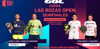Las Rozas Open: Orden de Juego de Semifinales