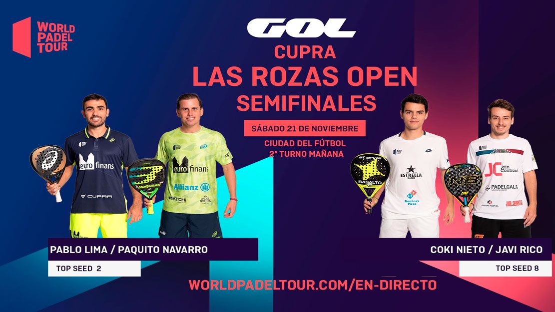 Las Rozas Open: Orden de Juego de Semifinales