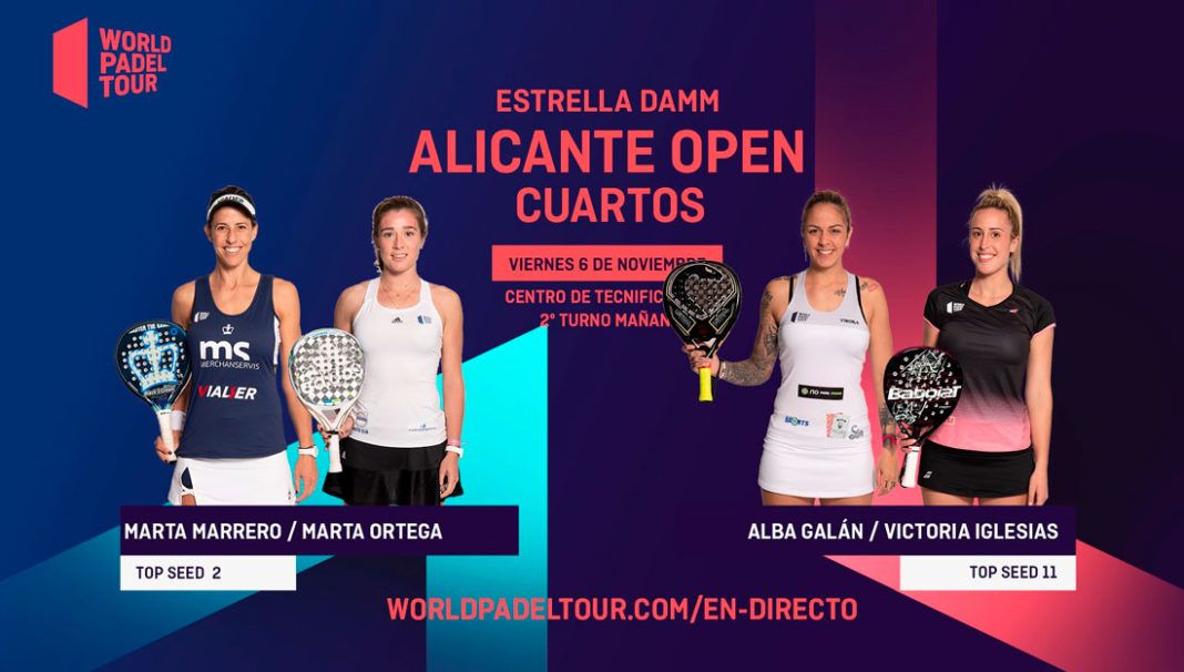 Alicante Open: Orden de Juego de Cuartos de Final
