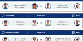 Alicante Open: Order of Play of the first day