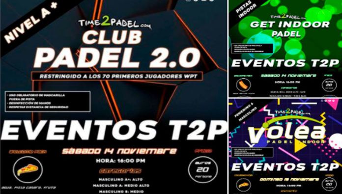 Torneos Time2Padel: A por otro fin de semana con el pádel como protagonista