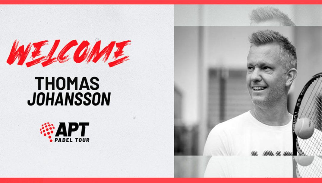 APT Padel Tour reinforces its team with the arrival of Thomas Johansson