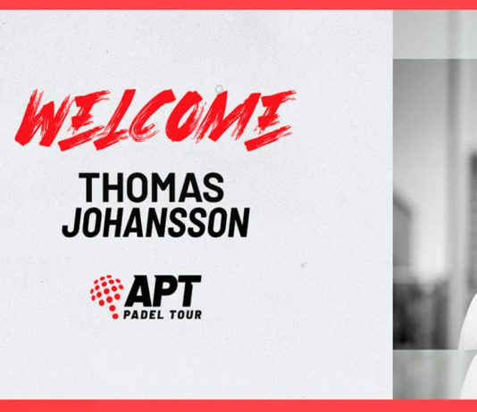 APT Pàdel Tour reforça el seu equip amb l'arribada de Thomas Johansson