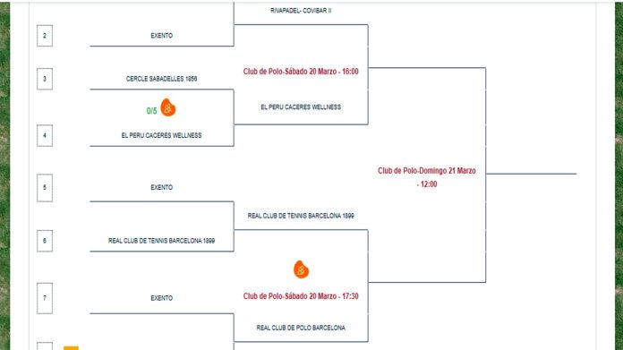 Todo listo para las semifinales del Cpto de España por Equipos de 1ª Categoría