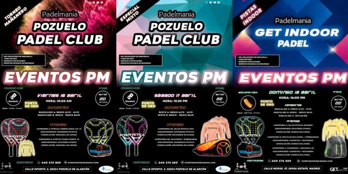 No te quedes fuera de los Torneos Padelmanía