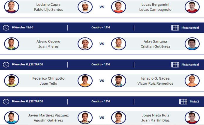 Adeslas Madrid Open: Orden de Juego de la primera jornada