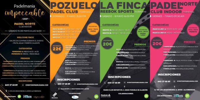 A tope de pádel en compañía de los Torneos Padelmanía