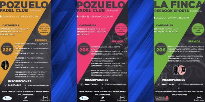 No fallan: Las próxima citas de Torneos Padelmanía