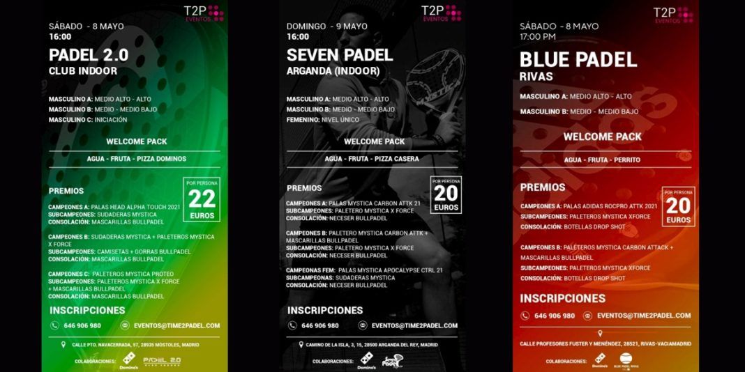 Diversión y gran pádel junto a Torneos Time2Padel