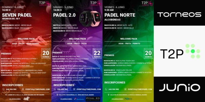 No podían faltar: Vuelven los Torneos Time2Padel