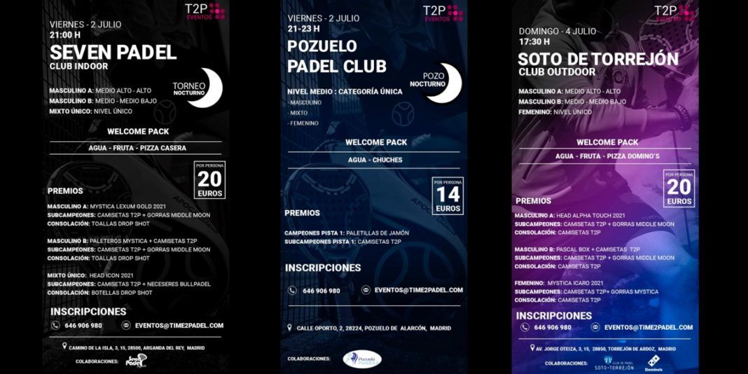 Ready to enjoy with Time2Padel Tournaments?