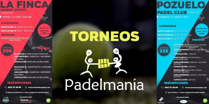 Diversión a tope en los Torneos Padelmanía