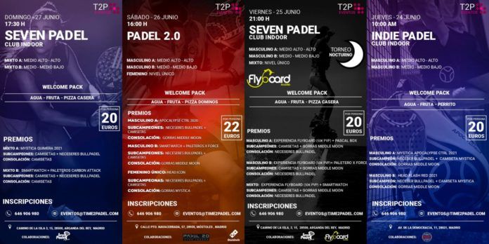 Torneos Time2Padel: Unas citas que no podían faltar