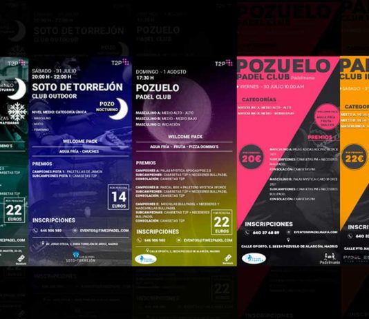 Torneos Time2Padel y Padelmanía: Un fin de semana repleto de diversión