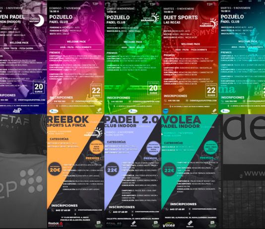 Torneos Padelmanía y Time2Padel