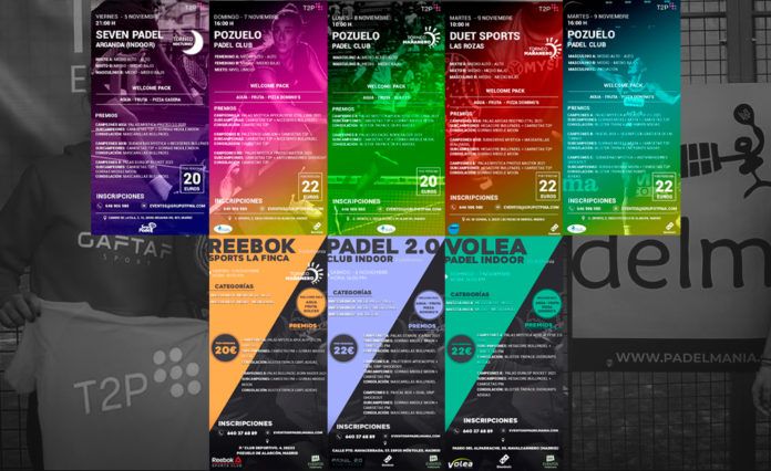 Torneos Padelmanía y Time2Padel