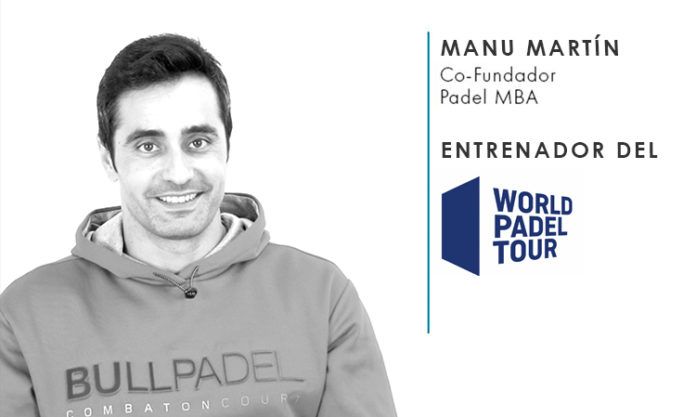 entrenador de pádel Manu Martín