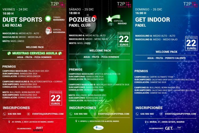 Torneos Time2Padel navidad Torneos Time2Padel navidad