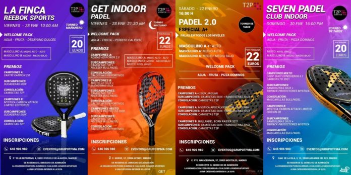 Torneos último fin de semana de enero Time2Padel