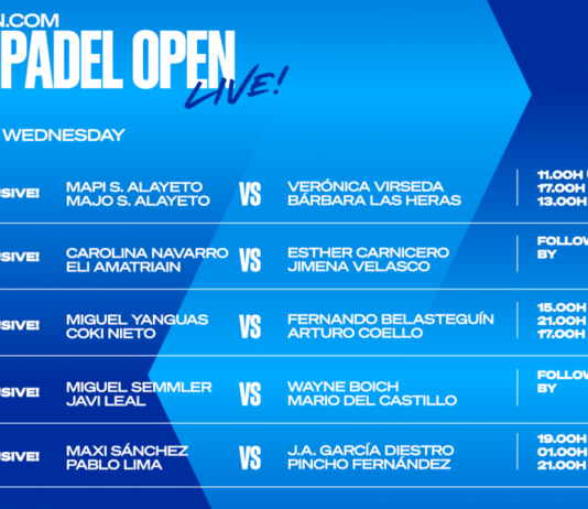 Partidos segunda jornada dieciseisavos Miami Padel Open