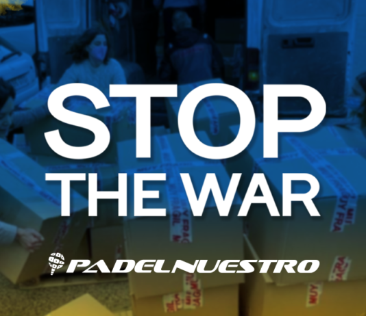 Padel Nuestro y la UM colaborarán contra la guerra de Ucrania Padel Nuestro y UM "Stop the War" en Ucrania