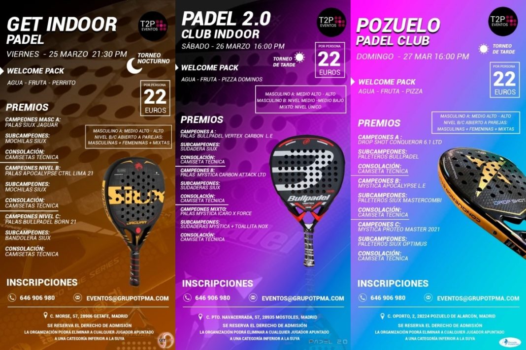 Torneos de fin de semana by Eventos Time2padel