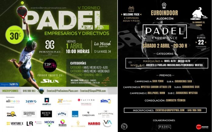 Vive una experiencia inolvidable con los torneos de Pádel Experience Vive una experiencia inolvidable con los torneos de Pádel Experience