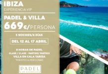 oferta de experiência vip padel