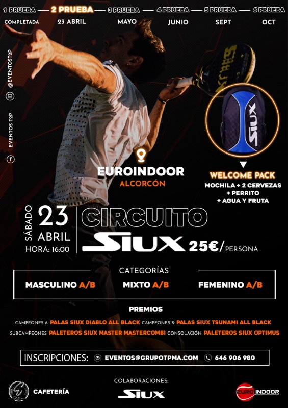 2n prova circuit Siux 2022 - Dissabte 23 abril & Euroindoor