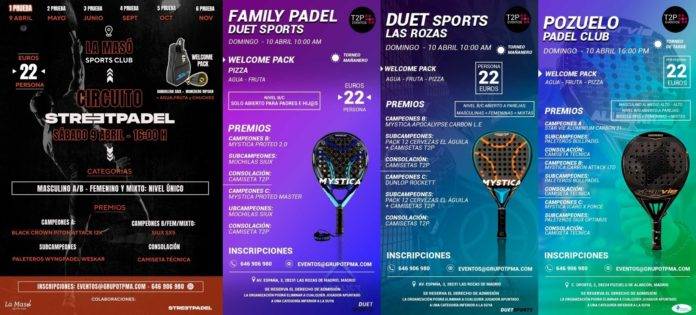 Disfruta del mejor pádel este fin de semana con los torneos