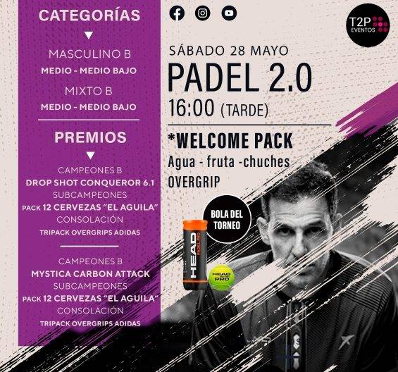 Torneo Pádel 2.0 & Eventos T2P