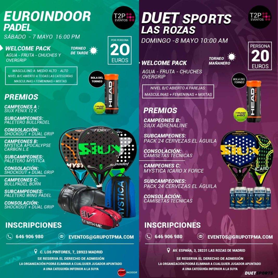 Euroindoor y Duet Sports ya tienen a sus vencedores del finde
